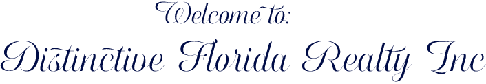 Welcome to Distinctive Florida Realty